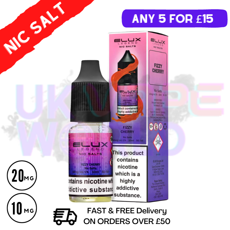 Fizzy Cherry Elux Legend Nic Salt 10ML eLiquid