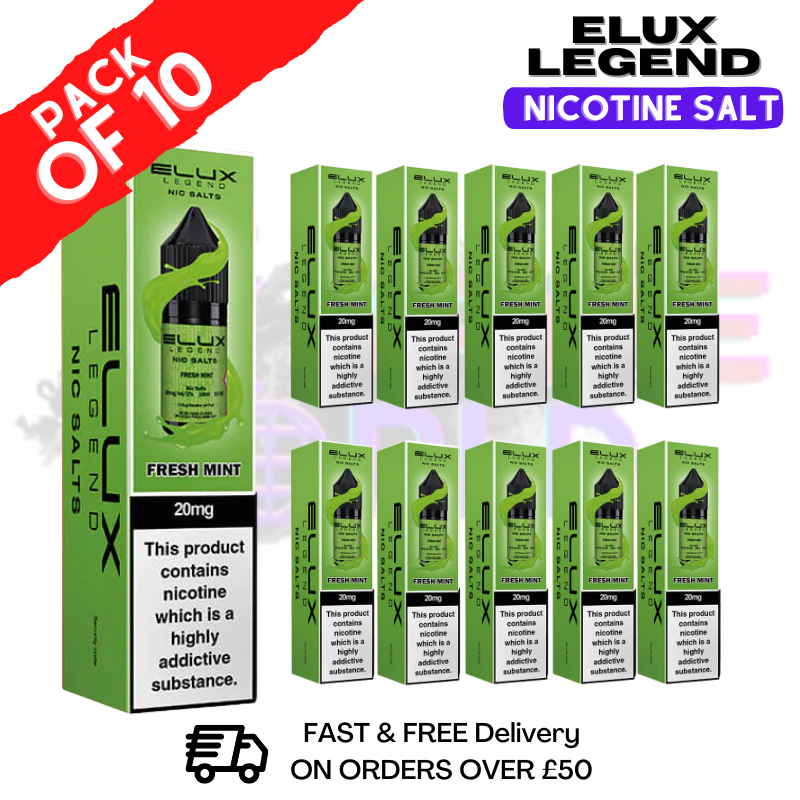 Fresh Mint Elux Legend Nic Salt BOX OF 10 - 17.99