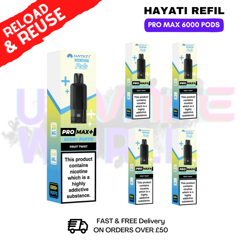 hayati pro ultra pods near me Fruit Twist Hayati Moxy Refill Pods main image 1