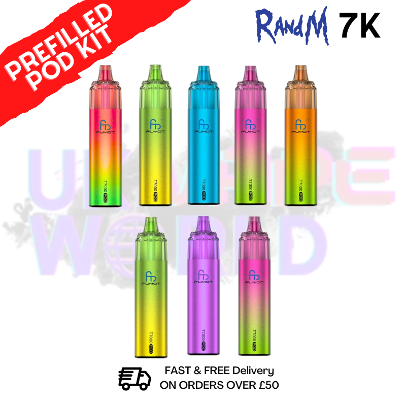 Fumot T7000 7K Tornado Prefilled Pod Kit - ANY 2 For £14