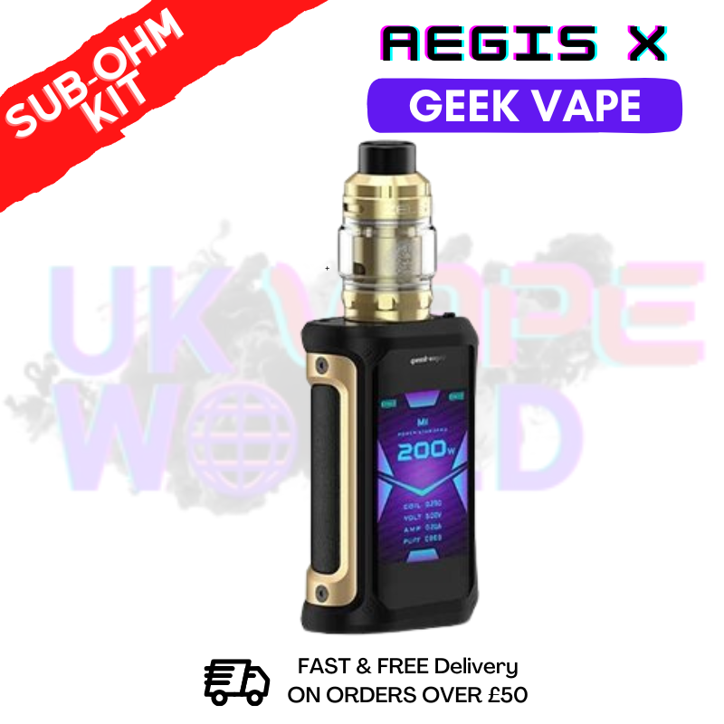 Geekvape Aegis X Kit Gold Black | Best Price ONLY 31.99 Geekvape Aegis X Kit Gold Black | Best Price ONLY 31.99