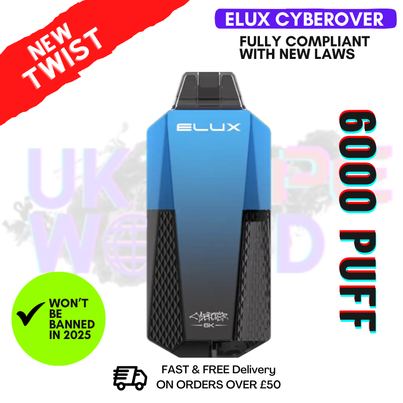 Grape Berry Elux CyberOver 6000 Puff 6K Kit