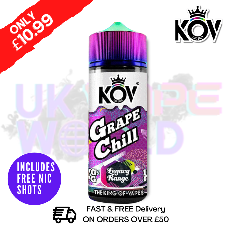 grape vape juice uk Grape CHILL Range KOV 100ML Eliquid Shortfill E Juice