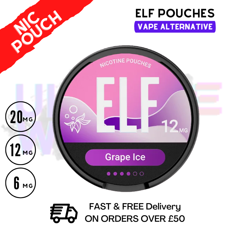 Grape ICE Elf Nicotine Pouches By Elf Bar