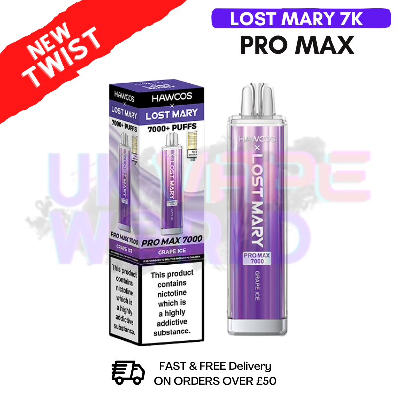 Grape ICE Lost Mary 7K 7000 Puff Pro Max Bar