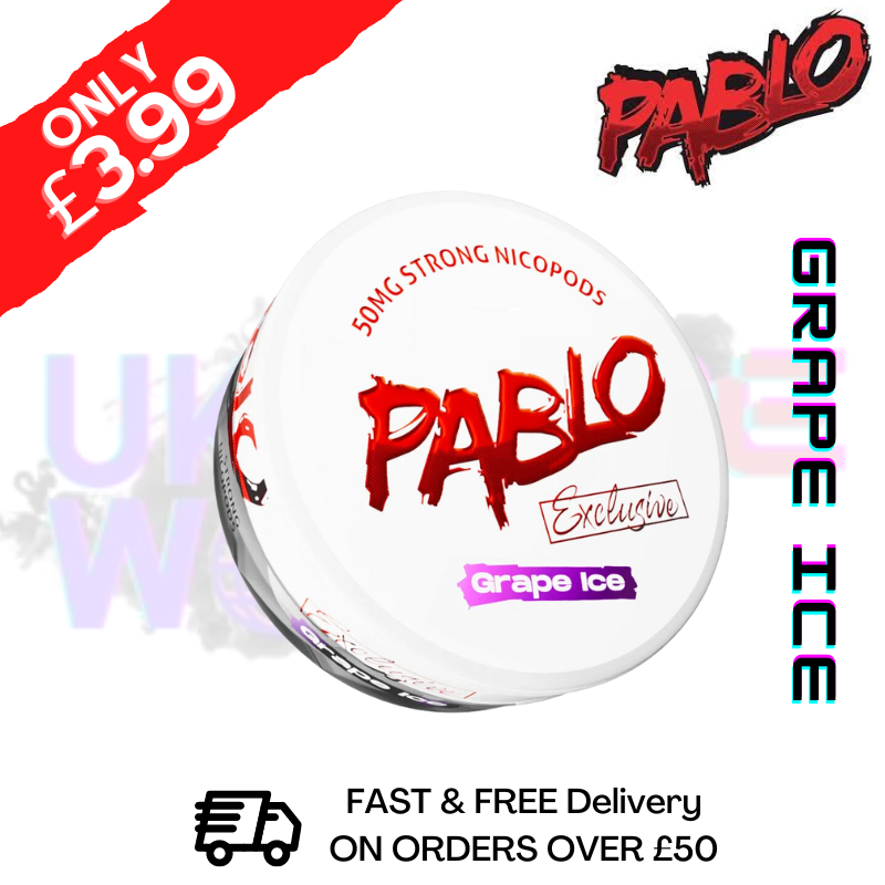Grape ICE Pablo Nicotine Pouches Nic Pouch (50mg) Grape ICE Pablo Nicotine Pouches Nic Pouch (50mg)