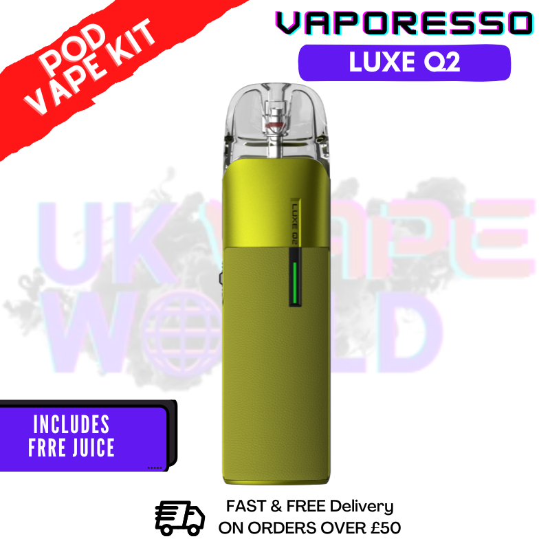 Green Vaporesso Luxe Q2 Pod Kit + Free 100ML
