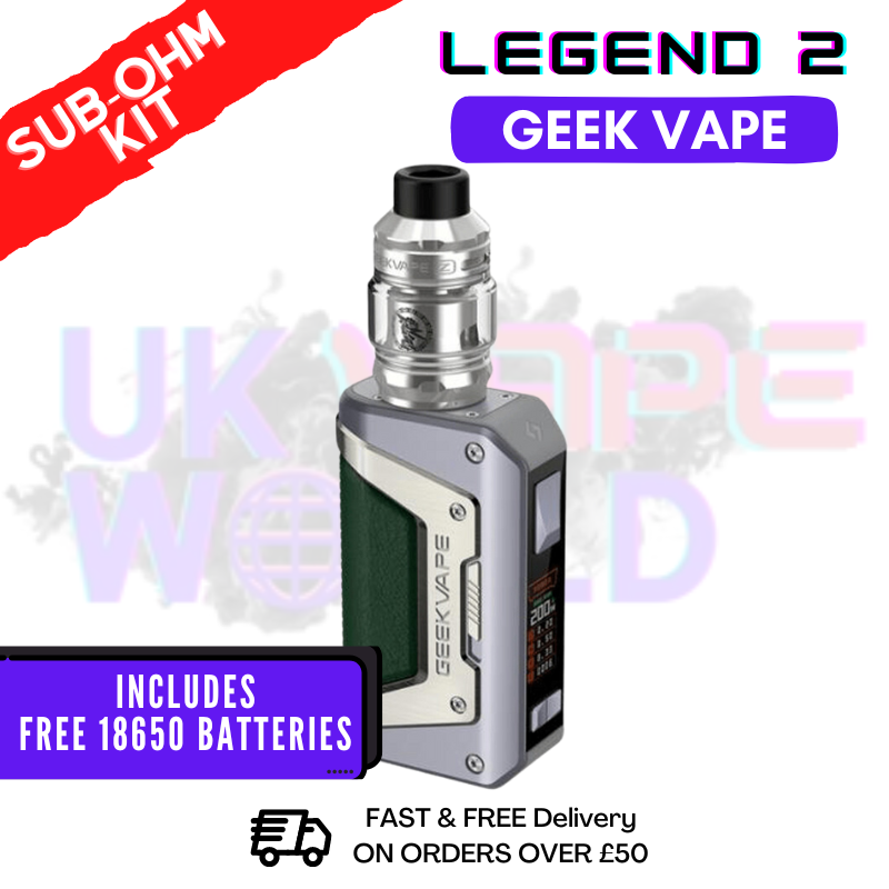 Grey GeekVape Aegis Legend 2 L200 Sub Ohm Kit - ONLY £44.99