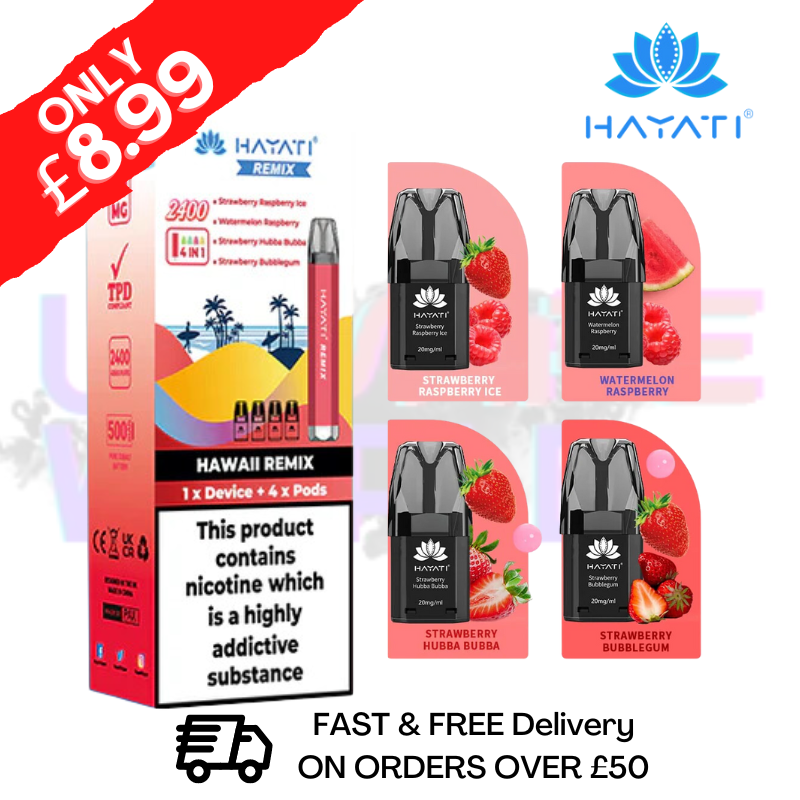 Hawaii Hayati Twist 2400 Remix 4 IN 1 Bar Kit - 8.99