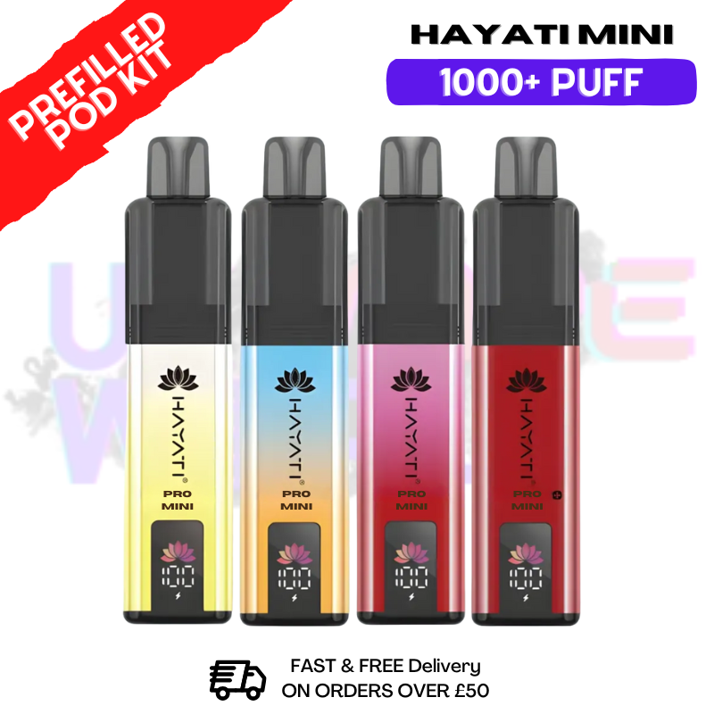 Hayati Pro Mini Plus 1000 Puff Prefilled Pod Kit Hayati Pro Mini Plus 1000 Puff Prefilled Pod Kit