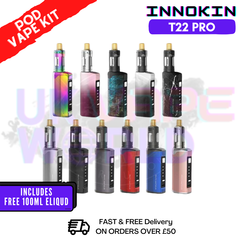 Innokin Endura T22 Pro Kit + FREE 100ML E Liquid Innokin Endura T22 Pro Kit + FREE 100ML E Liquid