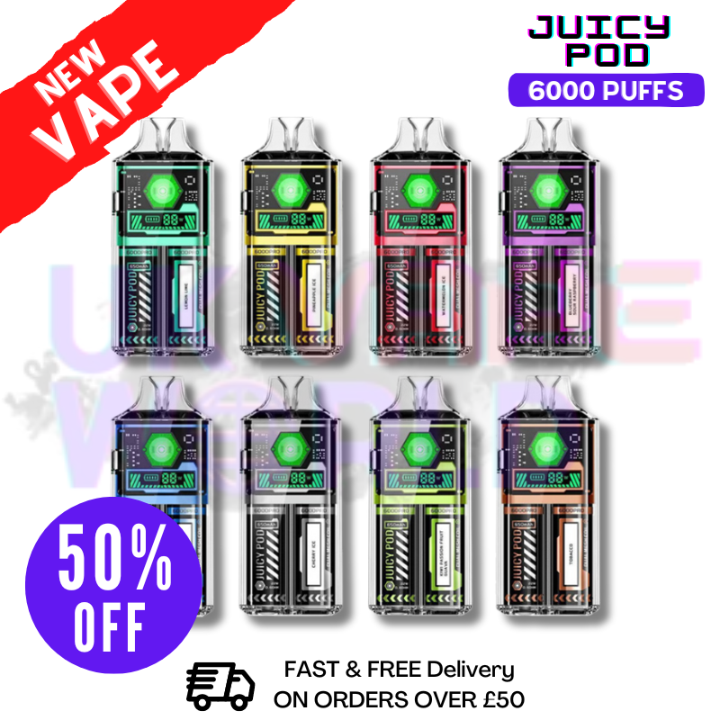 Juicy Pod 6000 Pro 6K PUFF Disposable Kit - ONLY 6.99 Juicy Pod 6000 Pro 6K PUFF Disposable Kit - ONLY 6.99