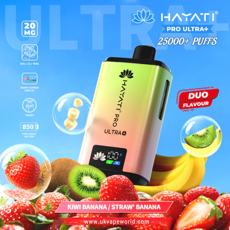 Shop Kiwi Banana Hayati Pro Ultra Plus 25000 Prefilled Pod Kit - UK Vape World