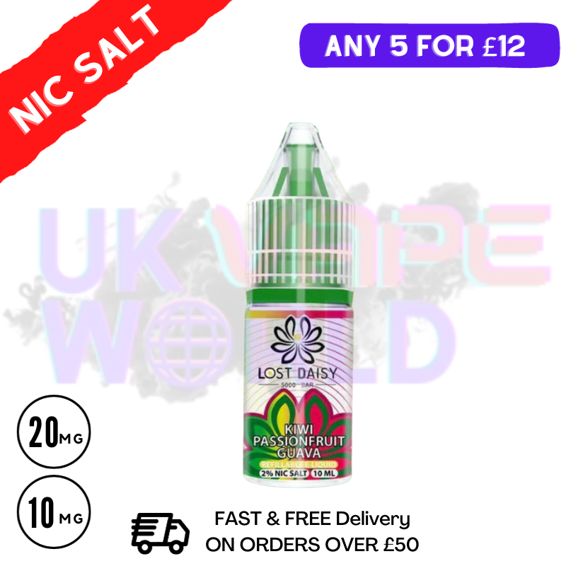 Kiwi Passionfruit Guava LOST Daisy Nic Salt 10ML eLiquid