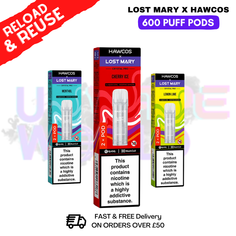 lost mary crystal pro refill Hawcos x Lost Mary Crystal Pro Refill Pods main image 1