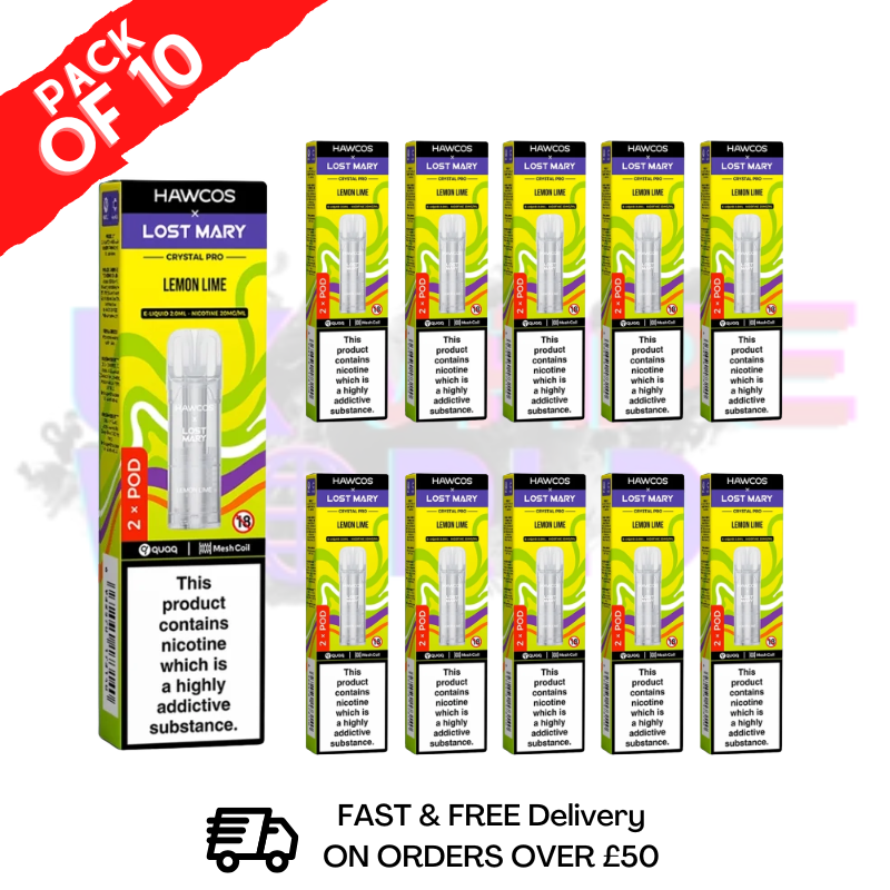shop Lemon Lime Lost Mary Crystal Replacement Pods Box of 10 - ukvapeworld