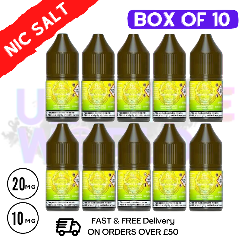 Shop Lemon Lime RandM Tornado 7000 Nic Salt BOX OF 10 - UK Vape World