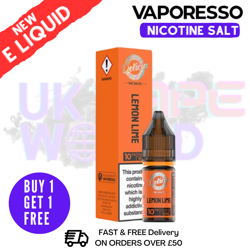 Vaporesso Deliciu by Lemon Lime Nic Salt E-Liquid | BOGO Offer Vaporesso Deliciu by Lemon Lime Nic Salt E-Liquid | BOGO Offer