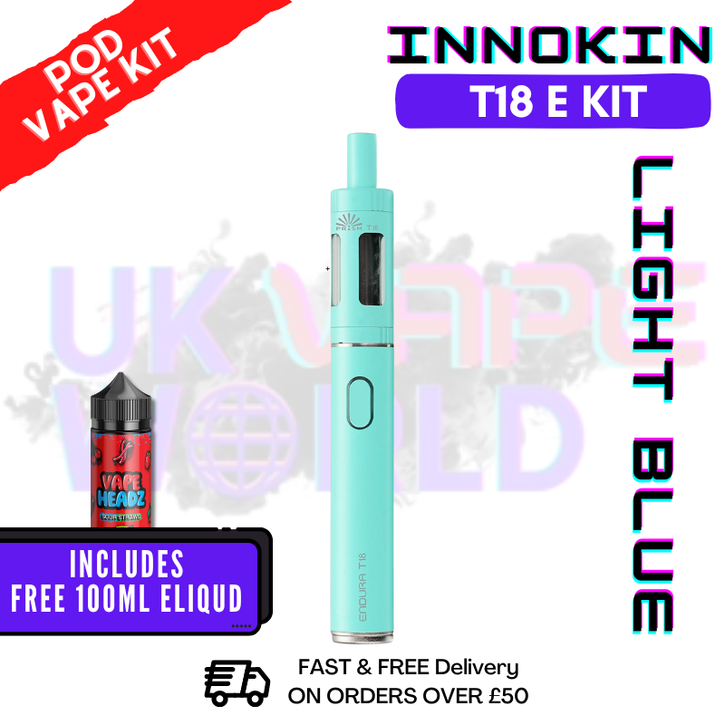 Light blue Innokin Endura T18E Starter Kit - ONLY 16.99 Light blue Innokin Endura T18E Starter Kit - ONLY 16.99