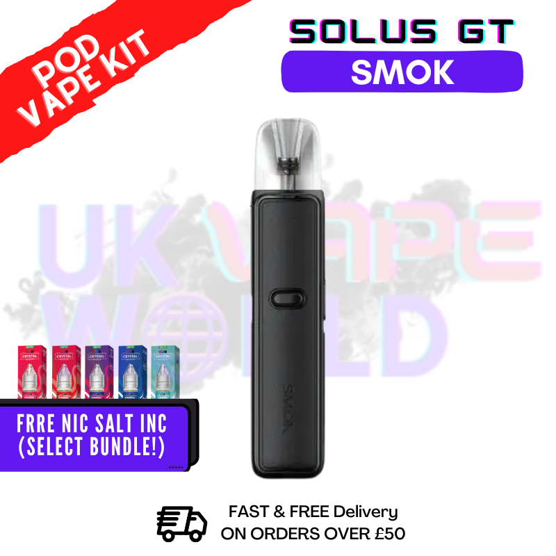 Matte Black Leather Smok Solus GT Kit
