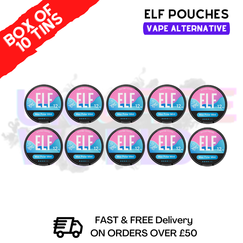 Max Polar Mint Elf Nicotine Pouches Box Of 10
