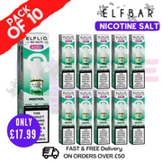 Shop Menthol ElfLiq Nic Salt BOX OF 10 - ONLY £17.99 - UK Vape World