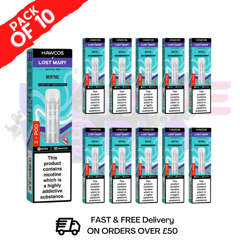 shop Menthol Lost Mary Crystal Replacement Pods Box of 10 - ukvapeworld