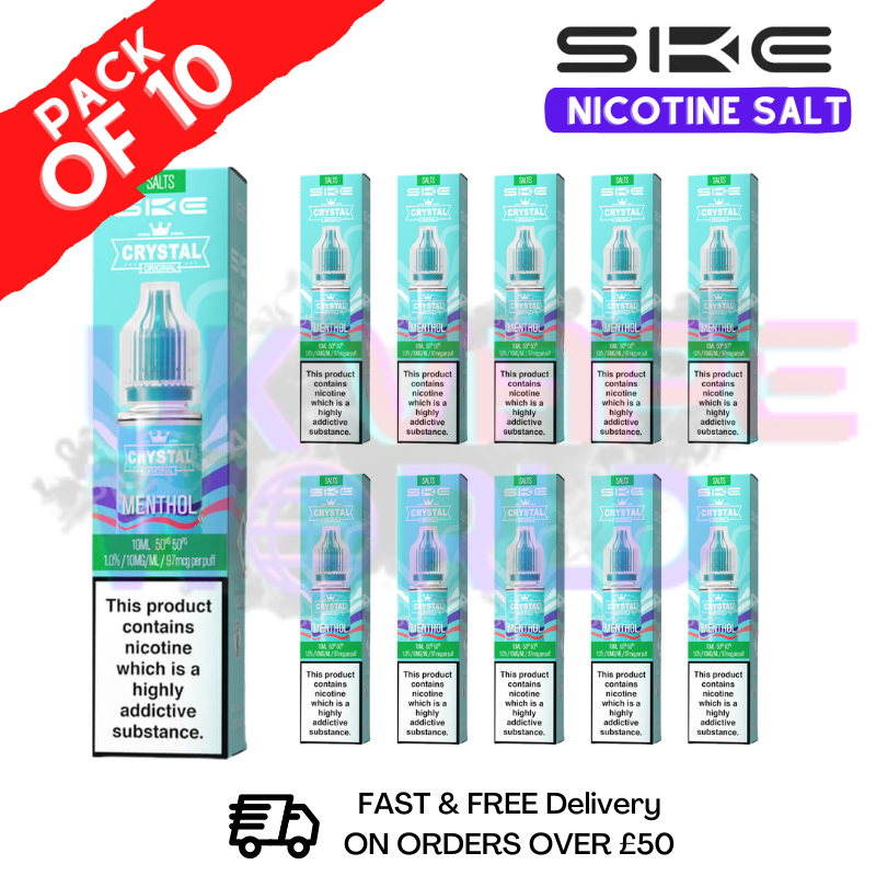 Menthol Crystal SKE Nic Salt Box / Pack Of 10 Menthol Crystal SKE Nic Salt Box / Pack Of 10