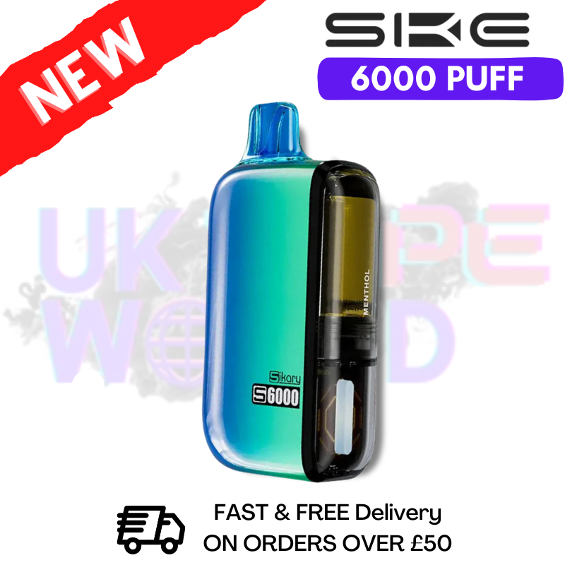 Menthol SKE SIKARY Tako 6000 PUFF 6K Prefilled Kit Menthol SKE SIKARY Tako 6000 PUFF 6K Prefilled Kit