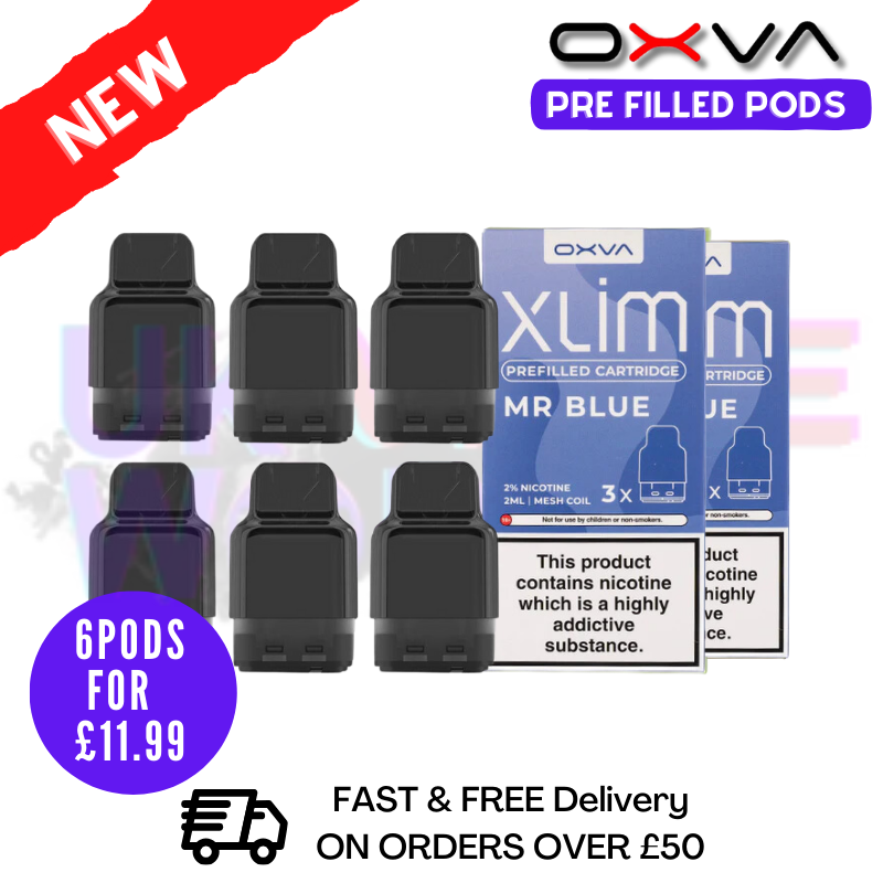Mr Blue Oxva Xlim Flavoured Pre-filled Pod Cartridges - £1.69