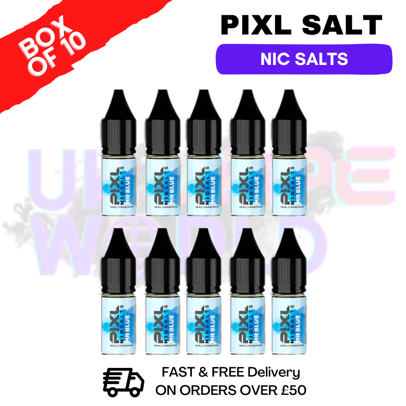 Mr Blue Pixl Nic Salt Box Of 10 - Only 17.99