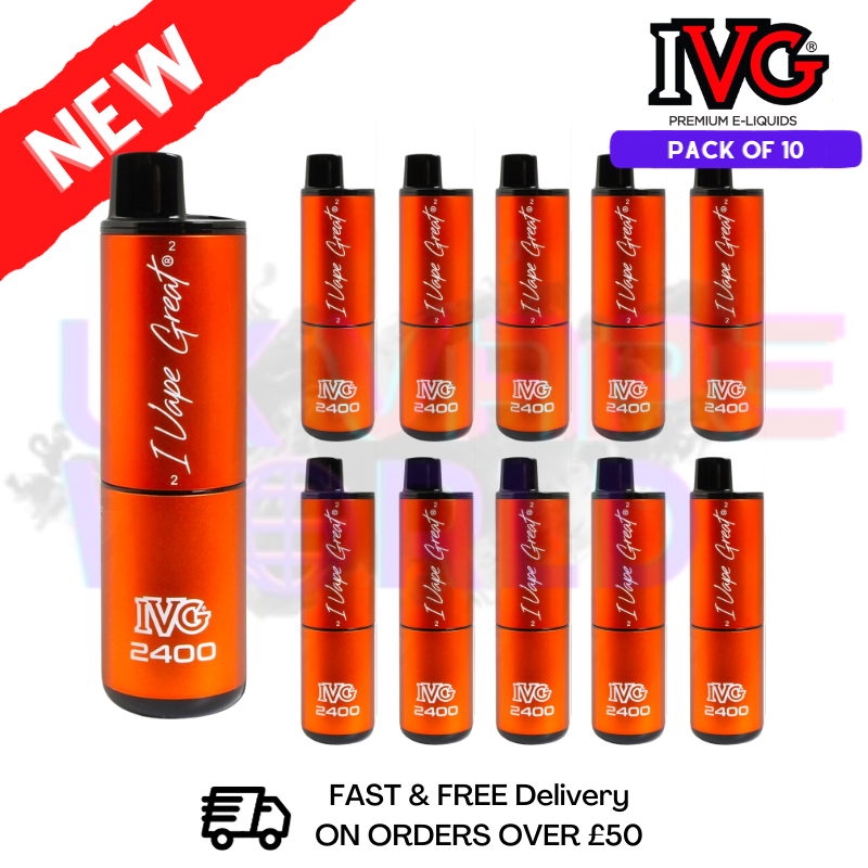 Peach Mango ICE IVG 2400 Pack Of 10 Peach Mango ICE IVG 2400 Pack Of 10