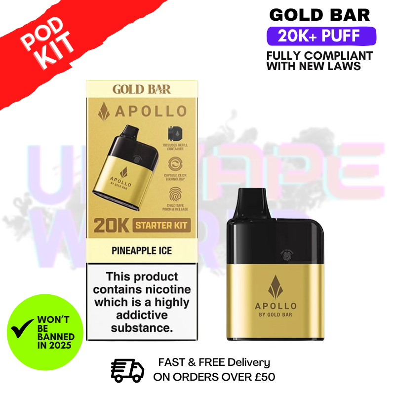 Gold Bar Apollo 20K Prefilled Pod Kit