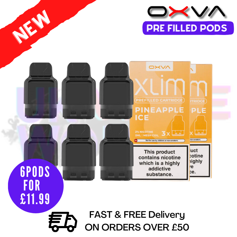 Pineapple Ice Oxva Xlim Flavoured Pre-filled Pod Cartridges - £1.69