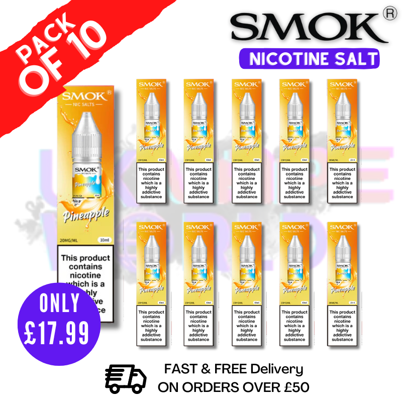 smok nic salt vape Pineapple Smok Nic Salt E Liquid BOX OF 10