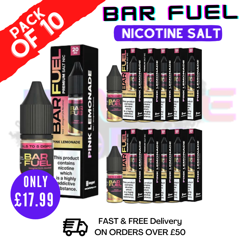 Shop Pink Lemonade Bar Fuel Nic Salt BOX OF 10 - UK Vape World