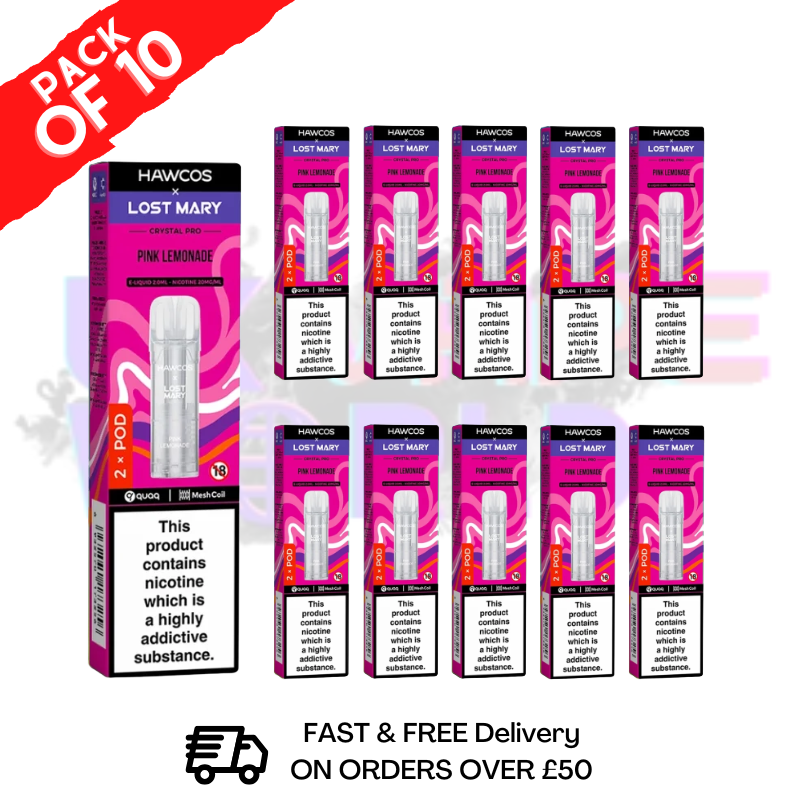 Pink Lemonade Lost Mary Crystal Replacement Pods Box of 10