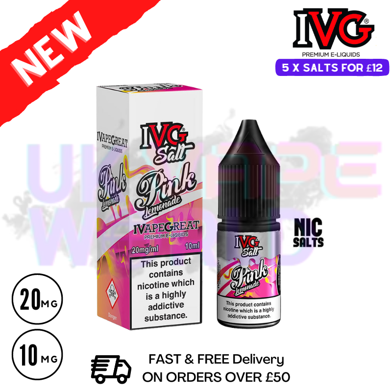 Pink Lemonade IVG Salt 10ml Nic Eliquid