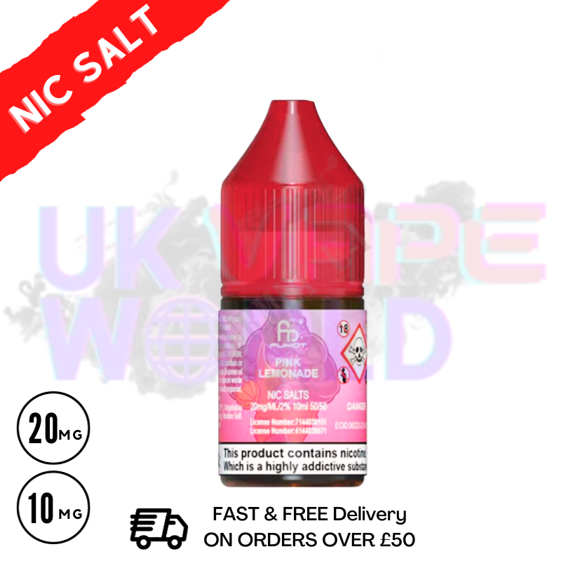 Pink Lemonade RandM Tornado 7000 Nic Salt 10ML eLiquid - UK Vape World