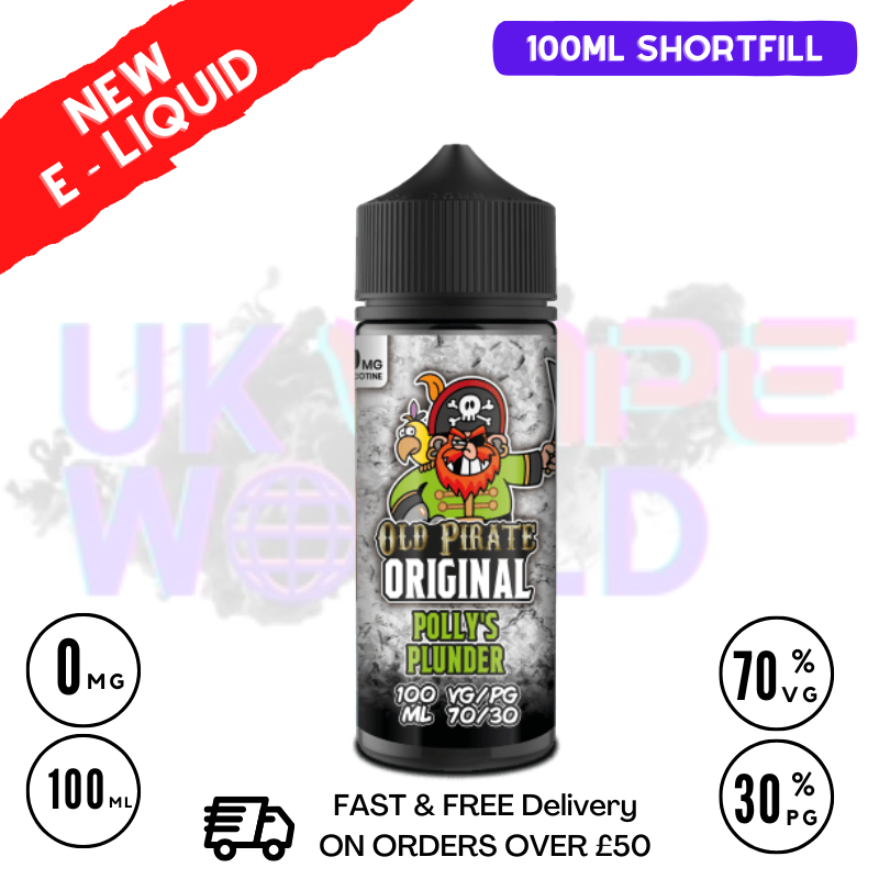 Pollys Plunder Old Pirate Original 100ML Eliquid
