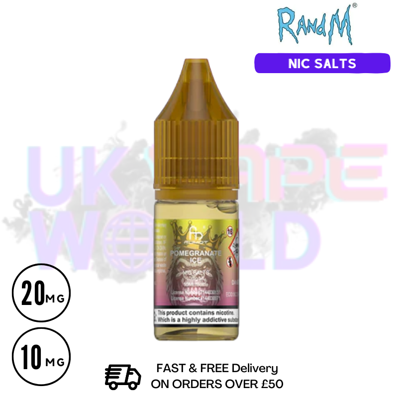 Pomegranate Ice RandM Tornado 7000 Nic Salt 10ML eLiquid