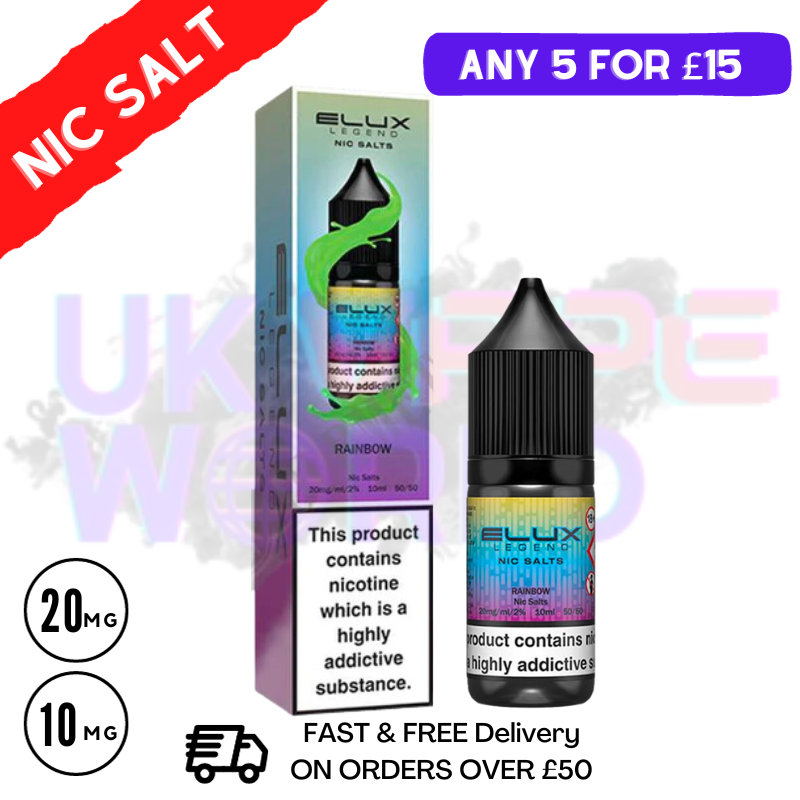 RAINBOW Elux Legend Nic Salt 10ML eLiquid RAINBOW Elux Legend Nic Salt 10ML eLiquid