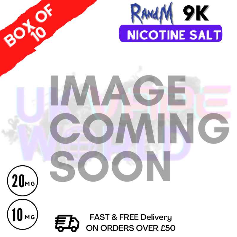 Rainbow RandM 9000 Tornado Nic Salt Pack / Box of 10 - £16.99