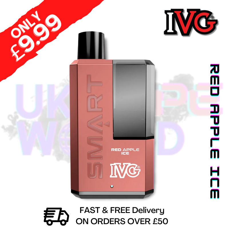 red apple disposable vape Red Apple ICE IVG 5500 Smart Disposable Kit
