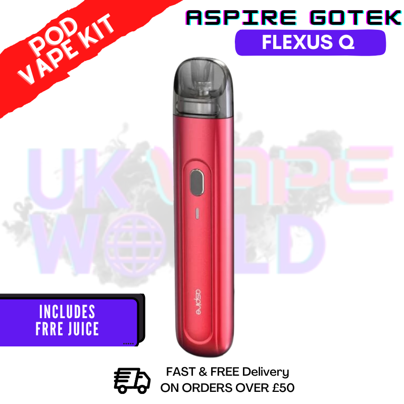 Red Aspire Flexus Q Pod Kit - Only 16.99 Red Aspire Flexus Q Pod Kit - Only 16.99