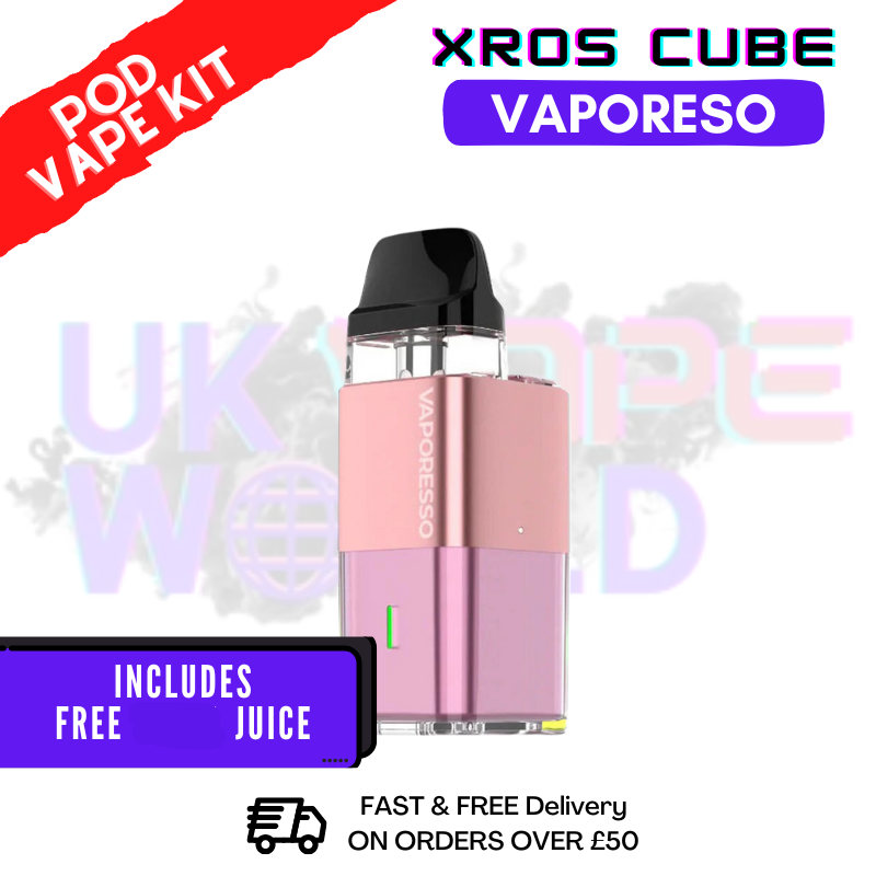 vaporesso luxe xr max 2 price Sakura Pink Xros Cube Refillable Pod KIT + 5 BOTTLES FREE LIQUID