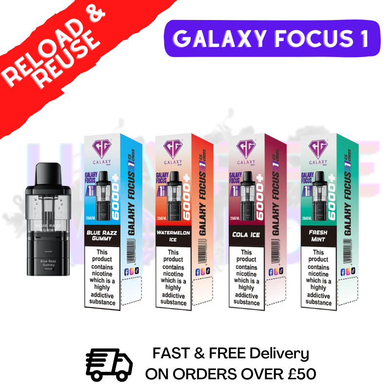 Shop Crystal Galaxy Focus 6K Prefilled Pods - Only £3.89 - UK Vape World