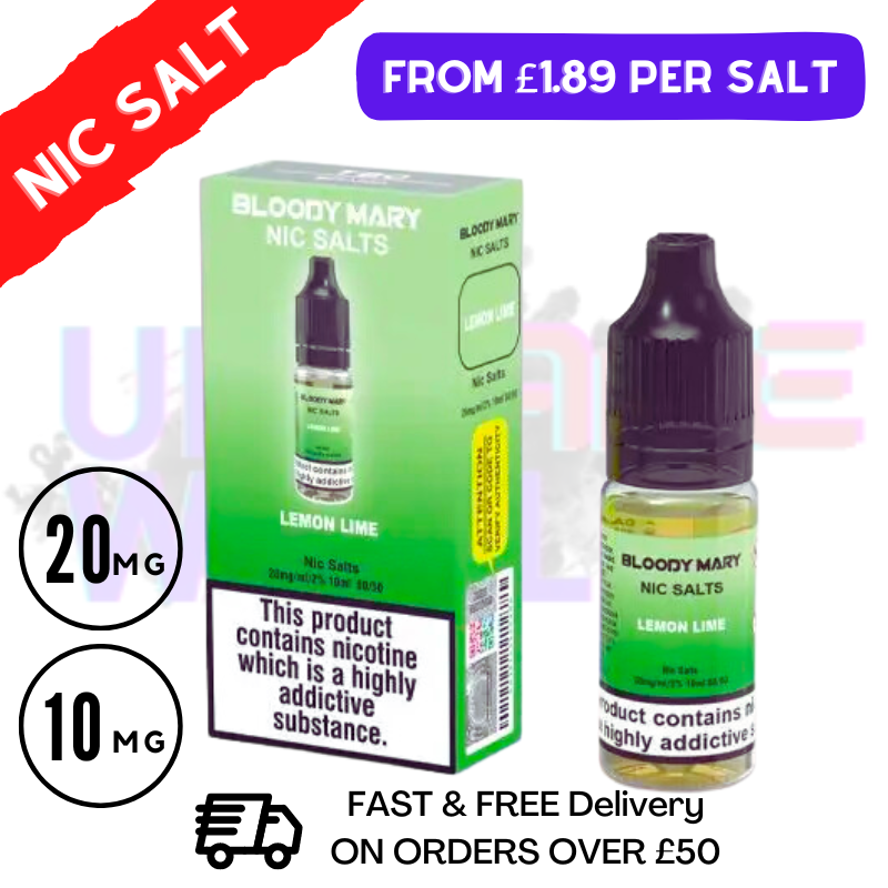 Lemon Lime Bloody Mary 10ML Nic Salt - 1.89