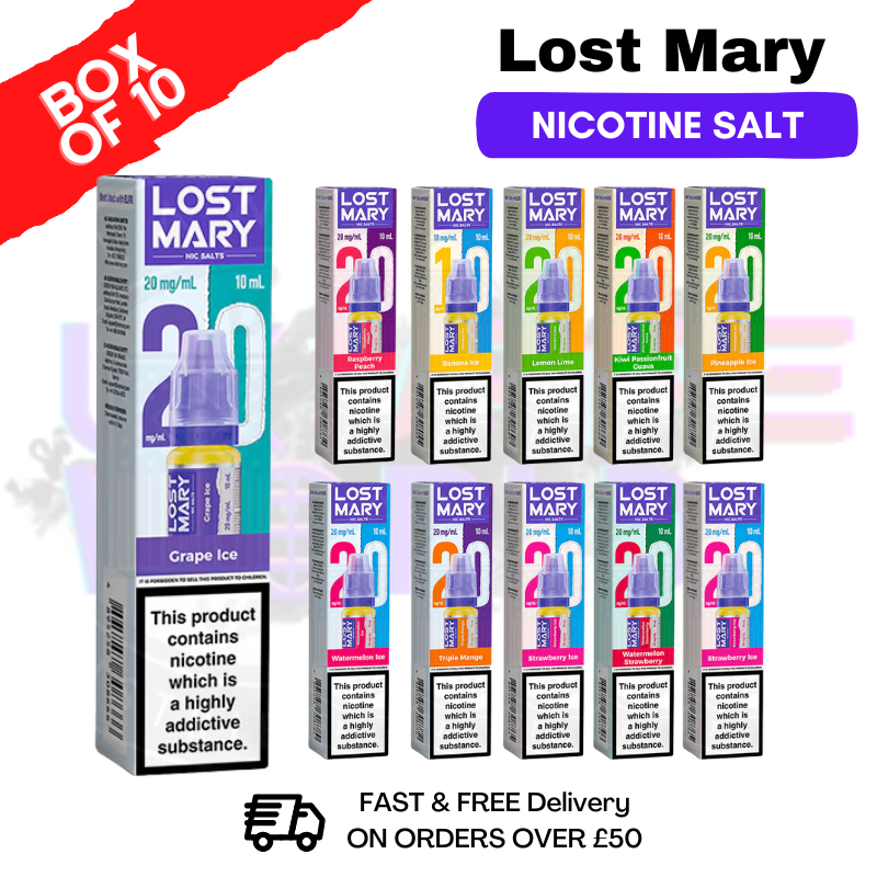 Shop Lost Mary Nic Salt BOX OF 10 - Lowest Price - UK Vape World