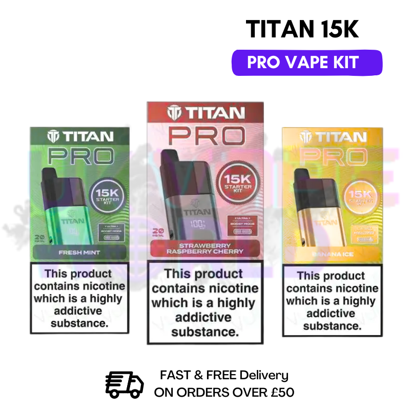 Titan Pro 15K 15000 Puff Pod Kit - Only 7.99 Titan Pro 15K 15000 Puff Pod Kit - Only 7.99